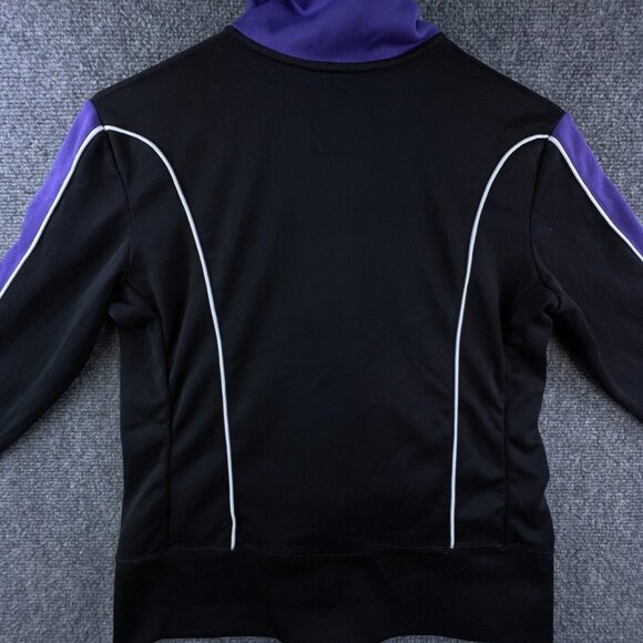Nike Sportswear Track Jacket Girls Medium 8-10 Full Zip Purple Black Lined - Picture 14 of 15